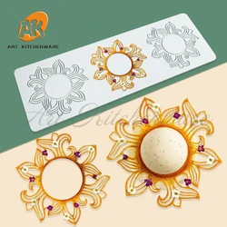 3 Style Deer Flower Silicone Cake Lace Mold Cake Decorating Tool Border Decoration Lace Mold kitchen Baking Tool Bakeware
