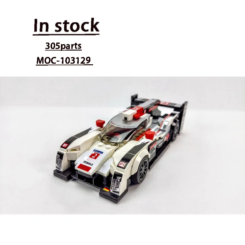 

MOC-103129 New R18 City Sports Racing Car Building Block Model, 305 Parts, Boys' and Children's Birthday Building Block Toy Gift