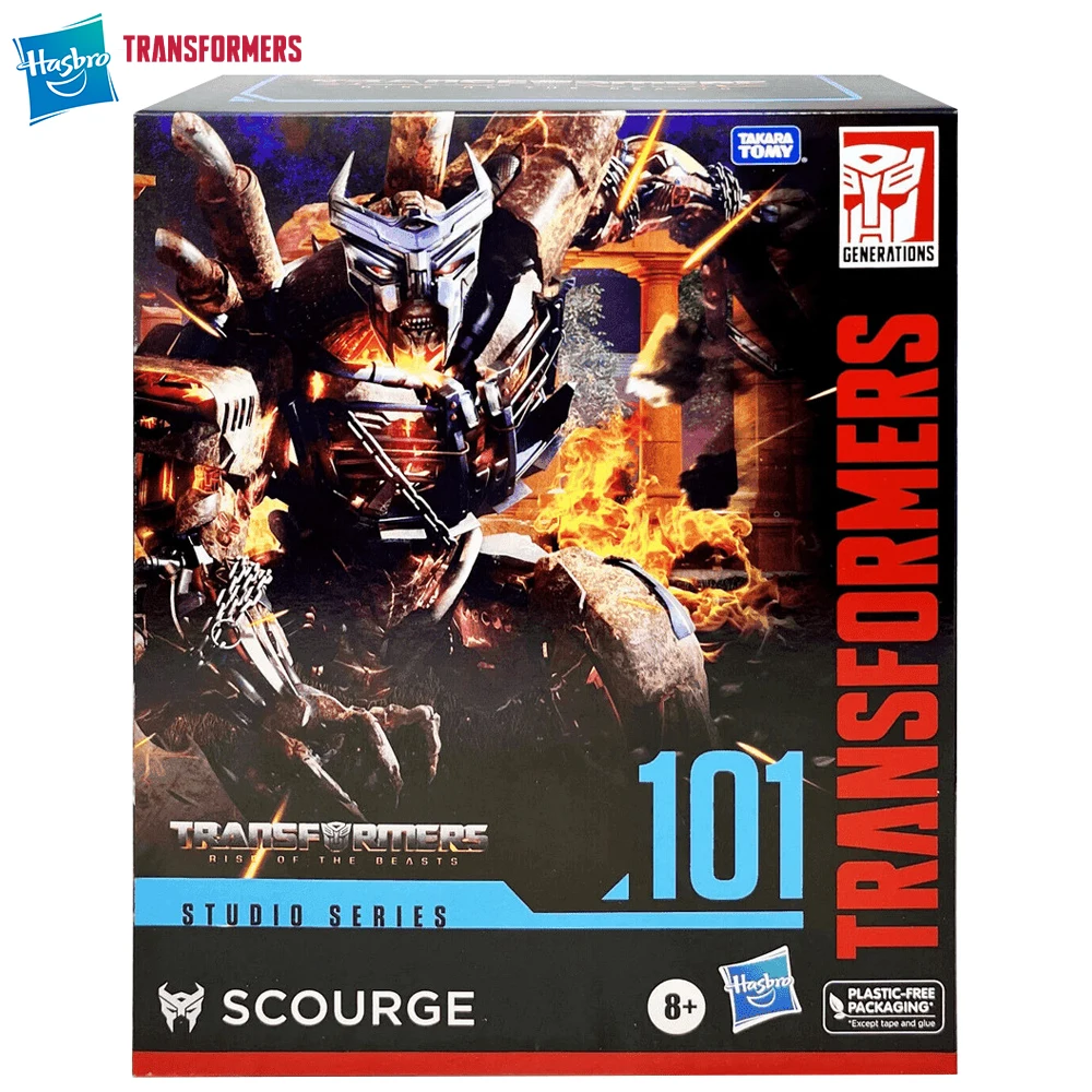 

[In-Stock] Hasbro Transformers Studio Series SS101 Scourge 21.6cm Leader Class Action Movie Robot Figure Model Toys