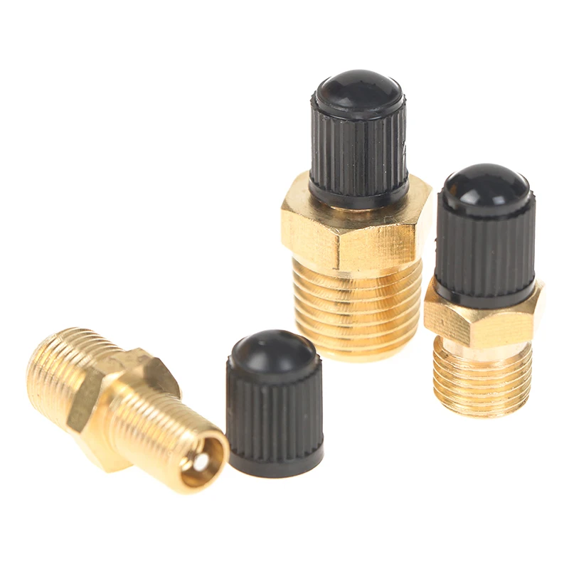 1/4 NPT 1/8 NPT M10*1 Automobile Tire Valve Core Motorcycle Tubeless Tire Screw Valve Tire Pressure Monitoring Tire Copper Valve