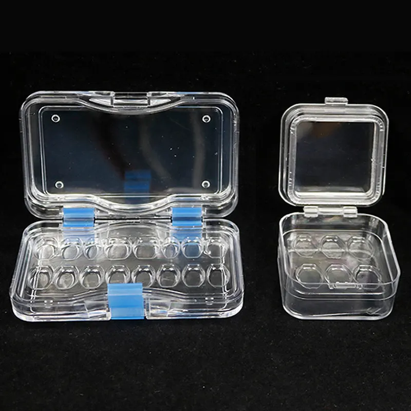 Dental Membrane Box Transparent Denture Storage Case Single Tooth Crown Inlay Holder for Lab