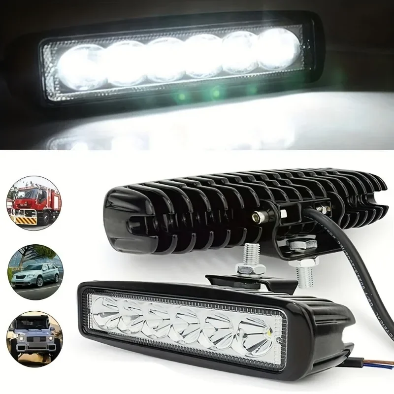 قطعة واحدة من ضوء النهار LED (DRL) - ضوء أسود فائق السطوع مقاوم للماء (بدون بطارية) للسيارات وسيارات الدفع الرباعي والشاحنات