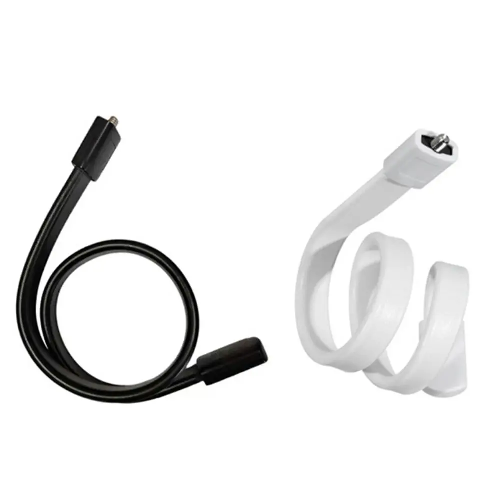 1/4 M6 Thread Monitor Support Bracket Multifunctional Black White Monitor Bracket Silicone Adjustable Gooseneck Camera Holder