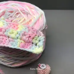 Macaron Color Wool Yarn 100g Bulky Yarn for Crochet Thread Hand Knitting Yarn Pink Thick Yarn chunky
