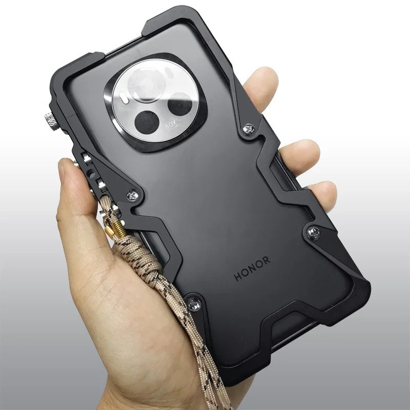 

Бронированный винт с металлическим каркасом, противоударный чехол для Honor Magic 6 pro Magic6 lite, алюминиевые чехлы-бамперы, сверхмощные чехлы