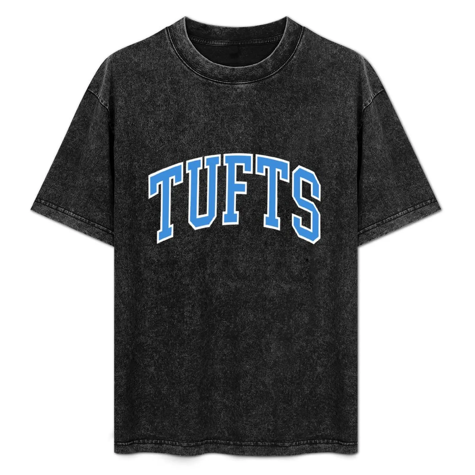 

tufts - college font curved T-Shirt Casual Loose Daily Wear T-Shirt