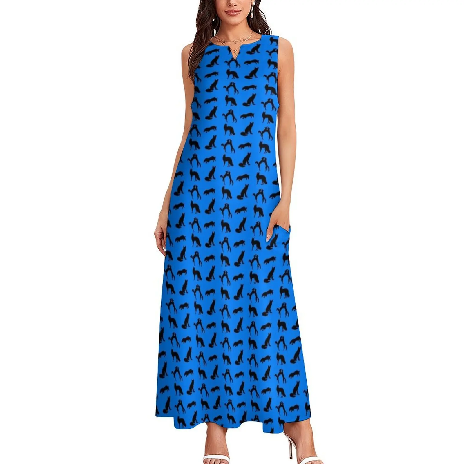 Fabulous Fox silhouettes Long Dress elegant chic women dresses promotion Elegant gowns dress women summer Dress