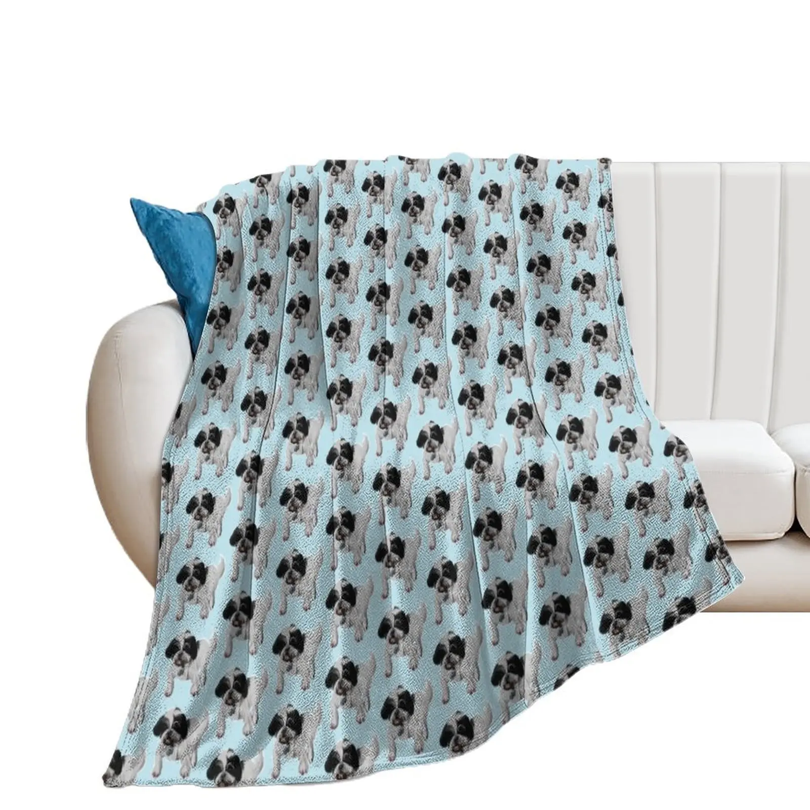 Cute Realistic Shih Tzu Throw Blanket Decoratives Thermals For Travel halloween Blankets