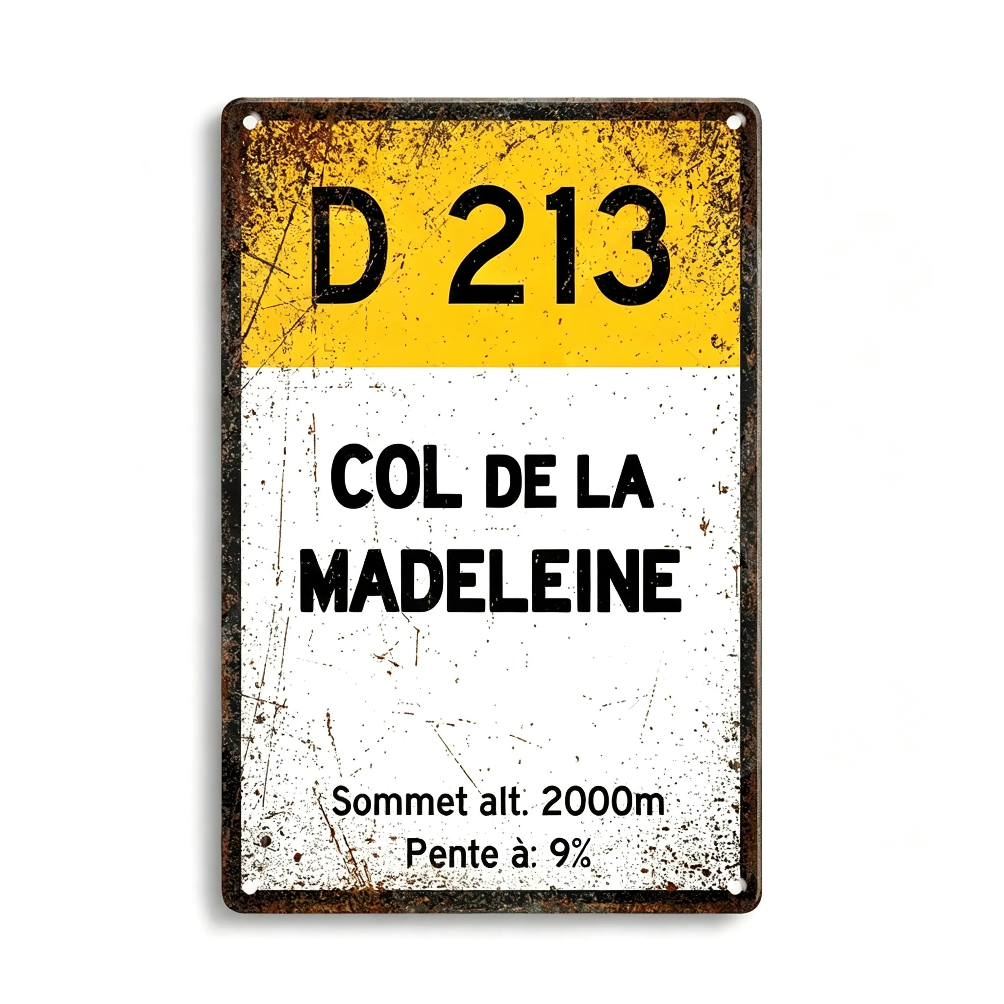 France Tour Cycling Race Metal Plaque Mont Ventoux Galibier Izoard Croix de Fer Retro Bike Wall Decor for Home Man Cave