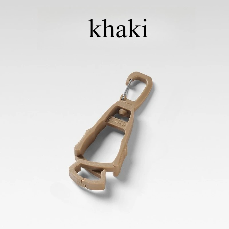 1 قطعة مشبك قفاز واقي خارجي متعدد الأغراض هوك مضاد للسقوط شماعة قفاز محمولة مناسبة للتخييم والمشي لمسافات طويلة