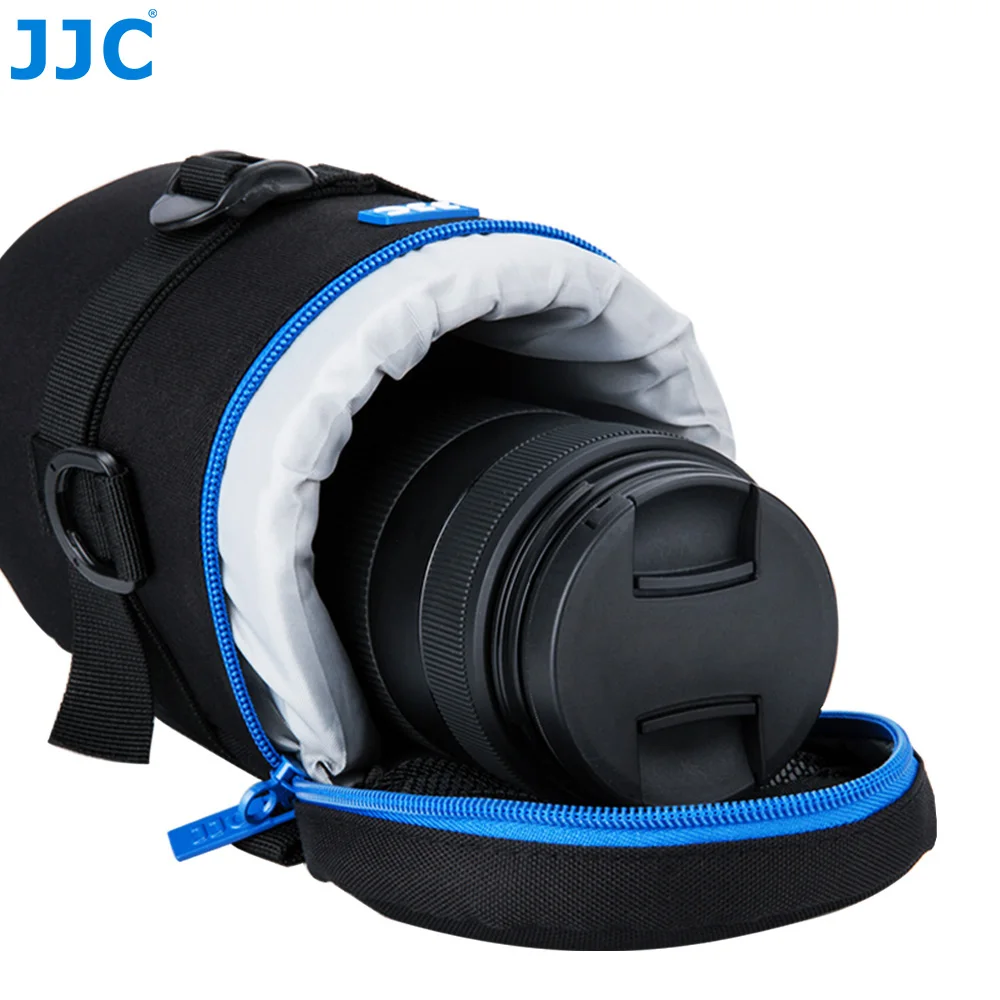 JJC Thick Camera Lens Case For Nikon Sony Fujifilm Olympus Panasonic DSLR Mirrorless Water Resistant Camera Lens Protective Bag