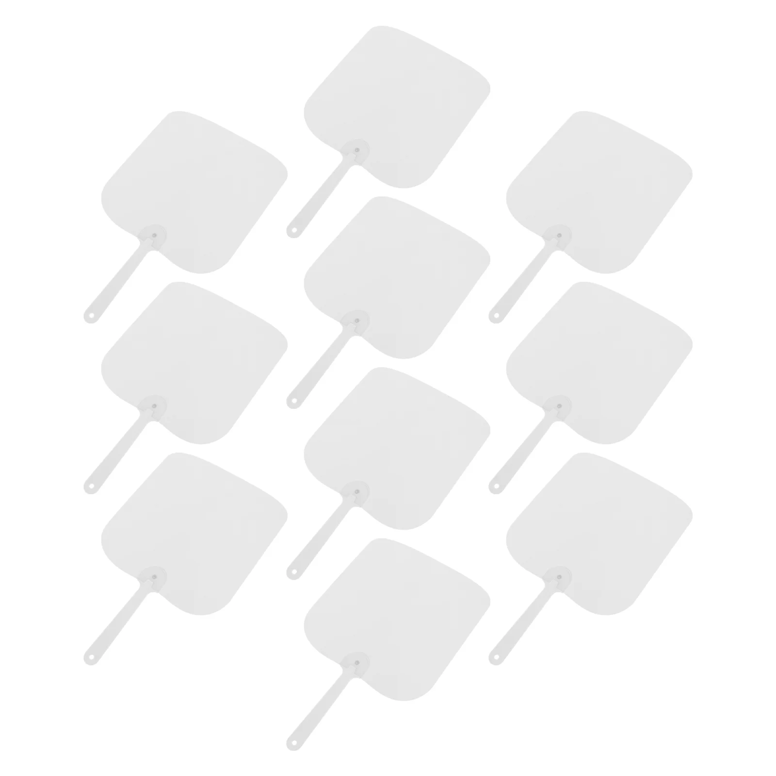 

10 Pcs Church Fan Decorative Sublimation Blank Hand Held DIY Fans Handheld Dome