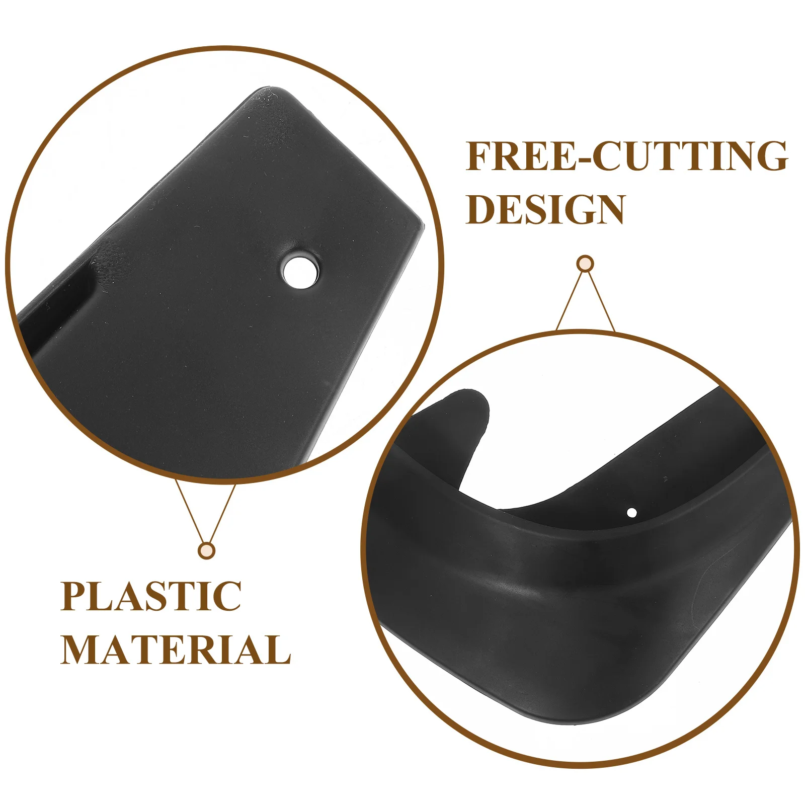 

4Pcs Mud Flap Car Mudguard Splash Guards Tire Mud Flaps Easy Install Durable Car Exterior Accessories Wheel Splash Guards