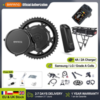 BAFANG 48V750W Mid Drive Motor BBS02 Electric Bicycle Conversion Ki Ebike Engine With 20Ah 13Ah Hailong 17.5Ah Rear Rack Battery