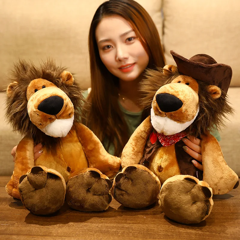 Cartoon Animal Hand Puppet Parent-child Game Doll Lion Elephant Pig Appease Toys Birthday Gifts For Children wholesale