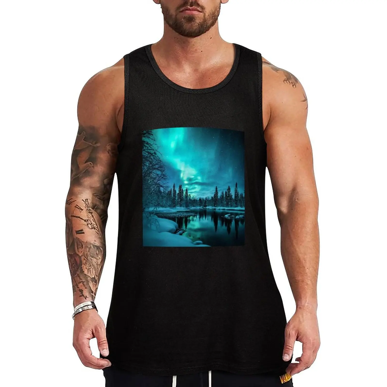 

Lapland Finland Tank Top anime clothes Men's fitness t-shirt sleeveless shirt man gym gym shirt man