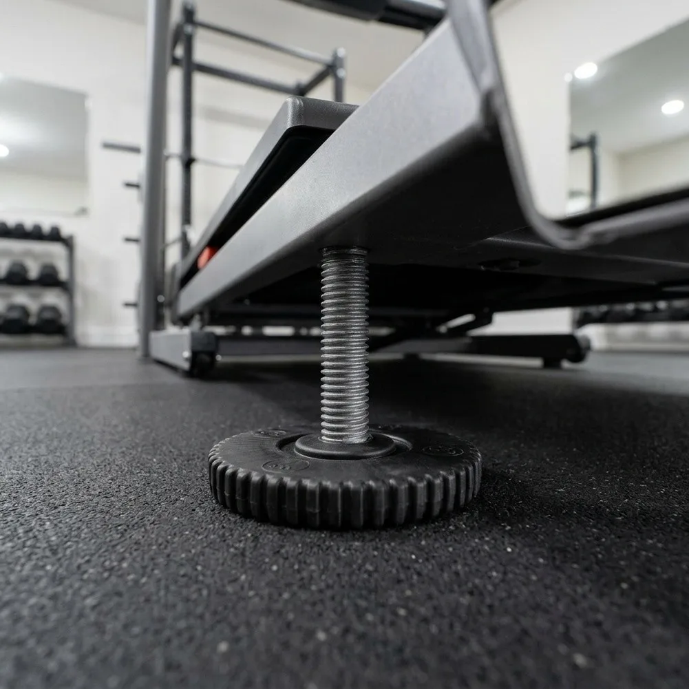 Adjustable Foot Pad Leveling Feet For Uneven Floors Rubber Base Leveling Feet Steel Threaded Insert Vibration Dampening