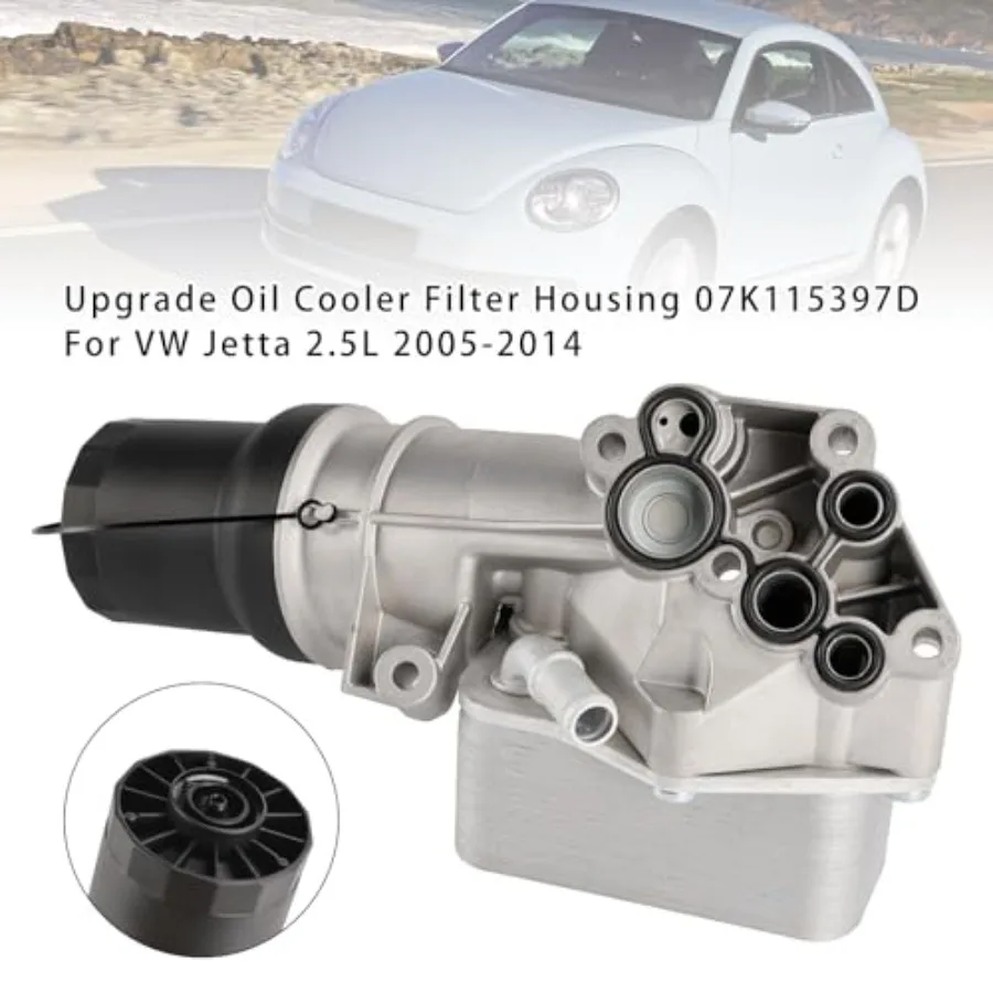 Upgrade Housing Filter Pendingin Oli 07K115397D untuk Peningkatan Kinerja Pendinginan Mesin pada Model VW Jetta 2.5L dari tahun 2005 hingga 2014