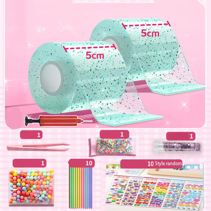 Nano Tape handgemachte Ballon Material Set Dekompression Ball weiche bunte Dekompression Ballon Eltern Kind Interaktion DIY