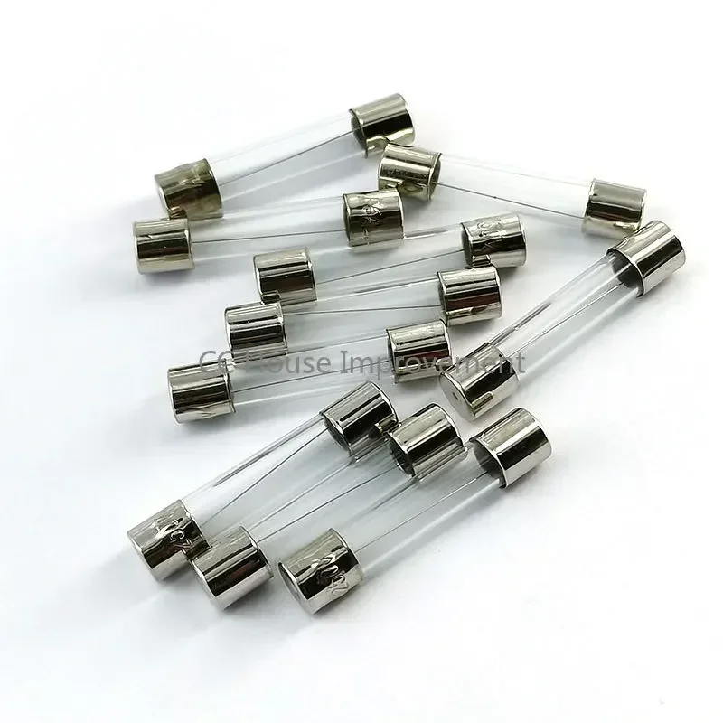 10PC Glass Fuse Fast Fuse 250V 0.1A 0.2A 0.5A 1A 2A 3A 3.15A 4A 5A 6A 7A 8A 10A 12A 15A 20A 30A Quick Blow 5x20mm 6x30mm