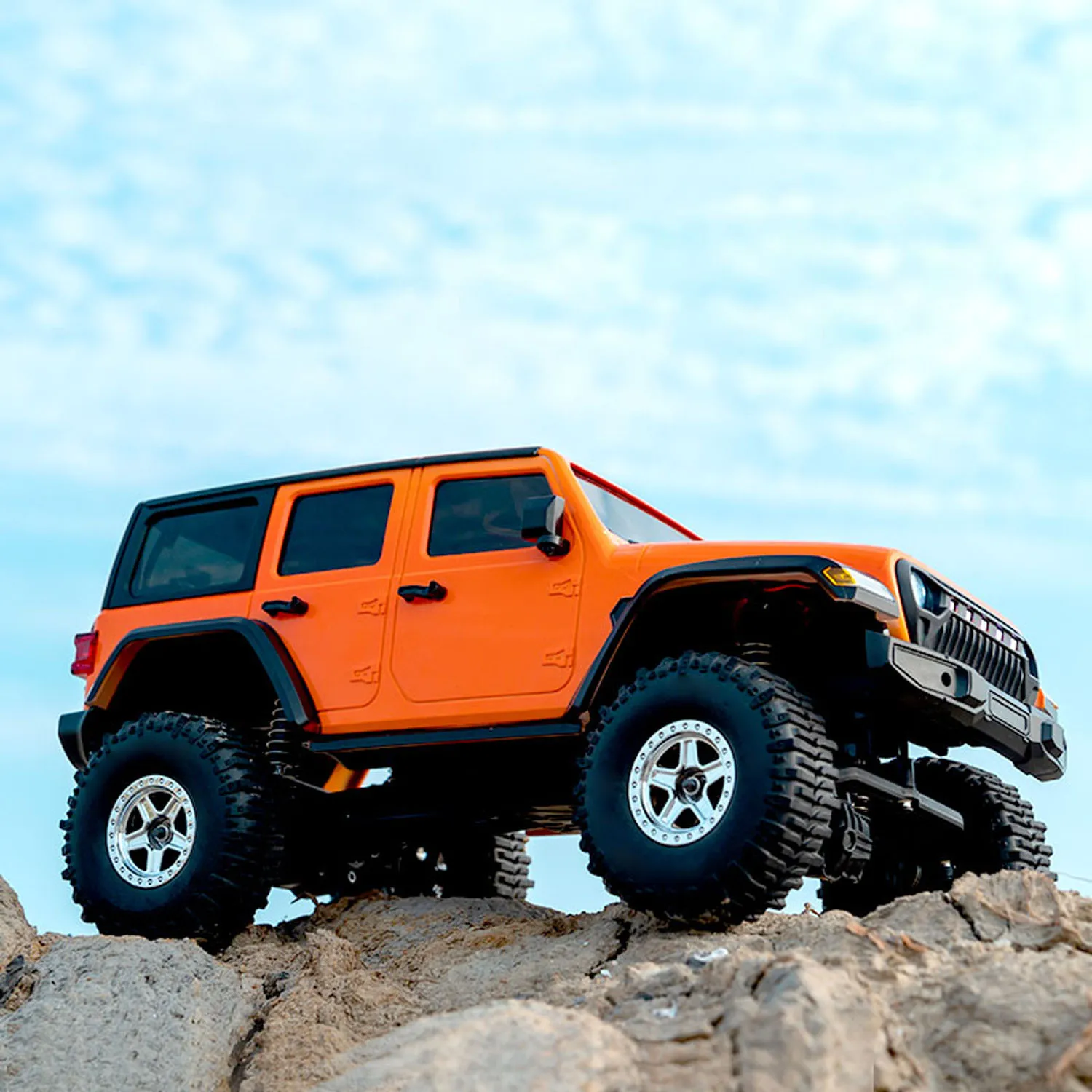 4x4 RCシミュレーションロッククローラーカーC8801 1:18 ワイヤレスコントロールオフロード車両RTRクローラー ブラシモーターESC LEDライト おもちゃ