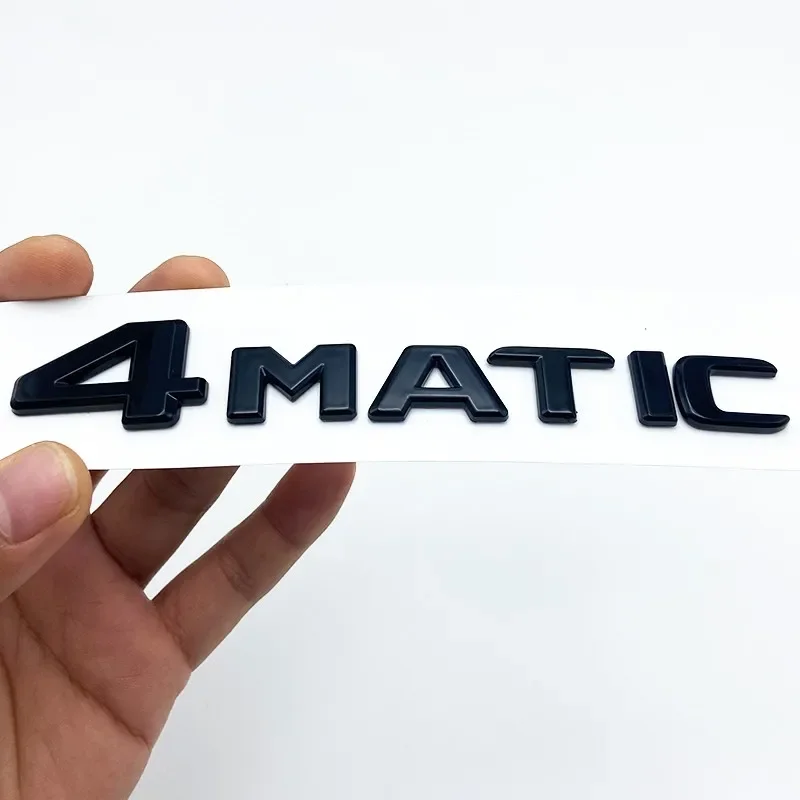 For Mercedes Benz A B C E G S ML SL CL GLA CLA Class AMG 4MATIC 4 MATIC Trunk Chrome Matte Black Letters Emblem Badge sticker - Image 5
