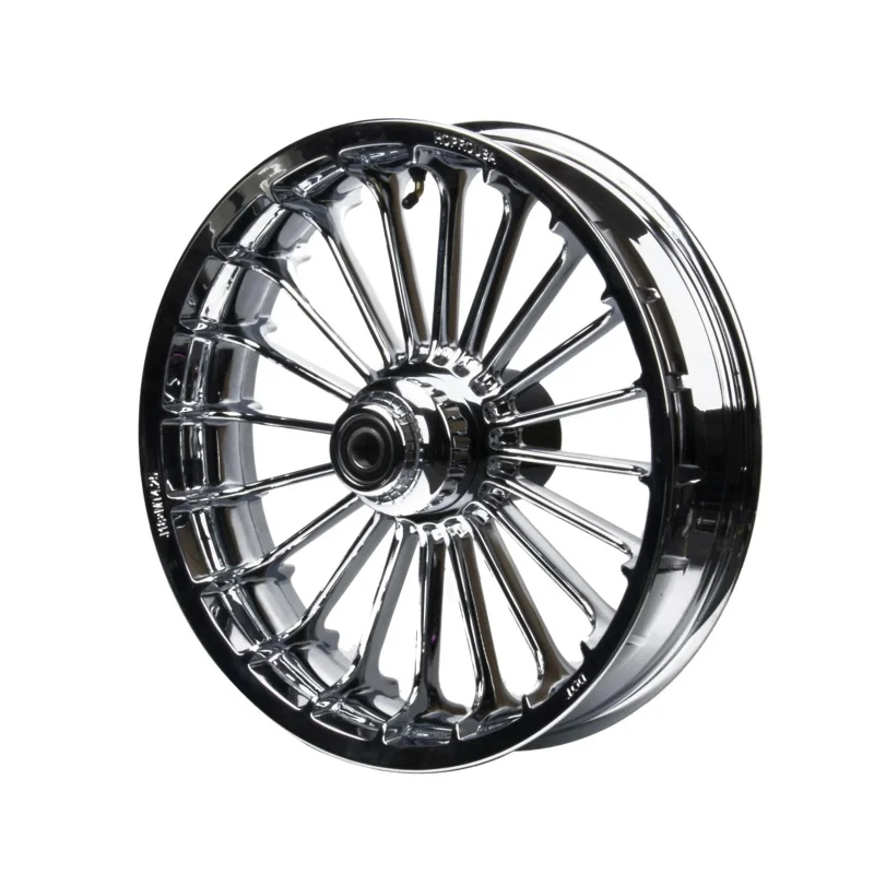Chrome Tubeless Front Rear Wheel Rims Compatible with Harley Davidson Softail Fat Boy 2018 -2024