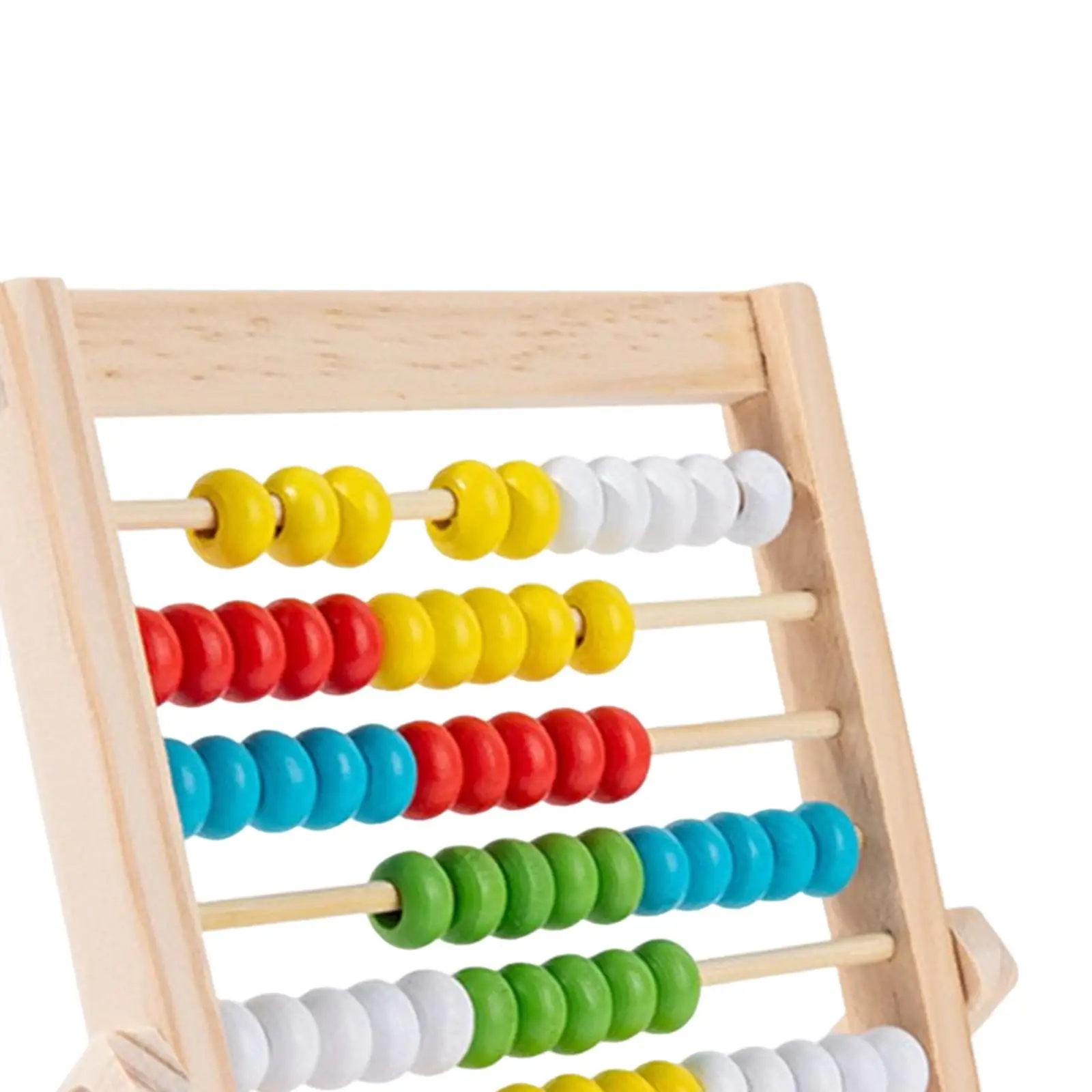 Hölzerner Abakus, pädagogische Zählrahmen, Spielzeug, Montessori-Geschenke, 100 Perlen, Mathe-Werkzeug, Addition und Subtraktion für Kinder