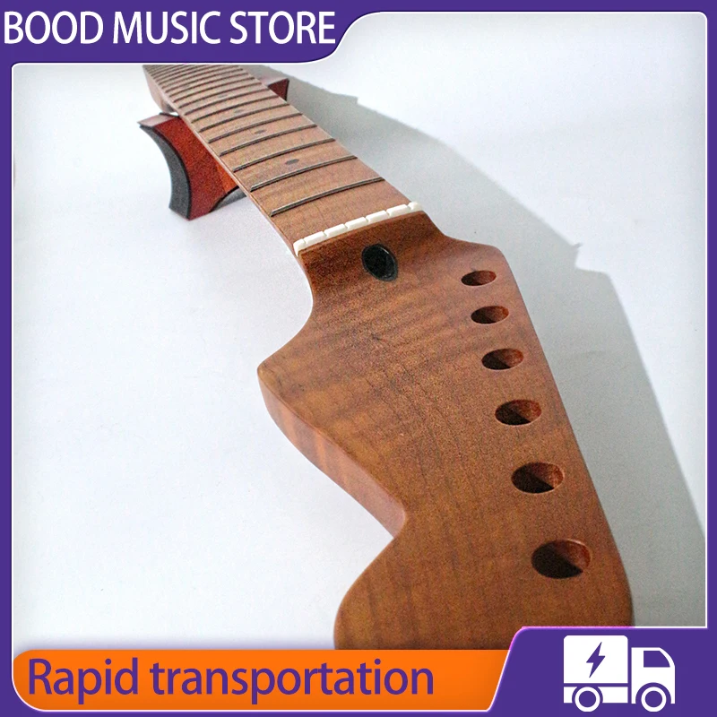 22 Frets Carbon Roasted Maple Flame Electric Guitar Neck For Fend Straocaste Style Electric Guitar Master Handwound and CNC made