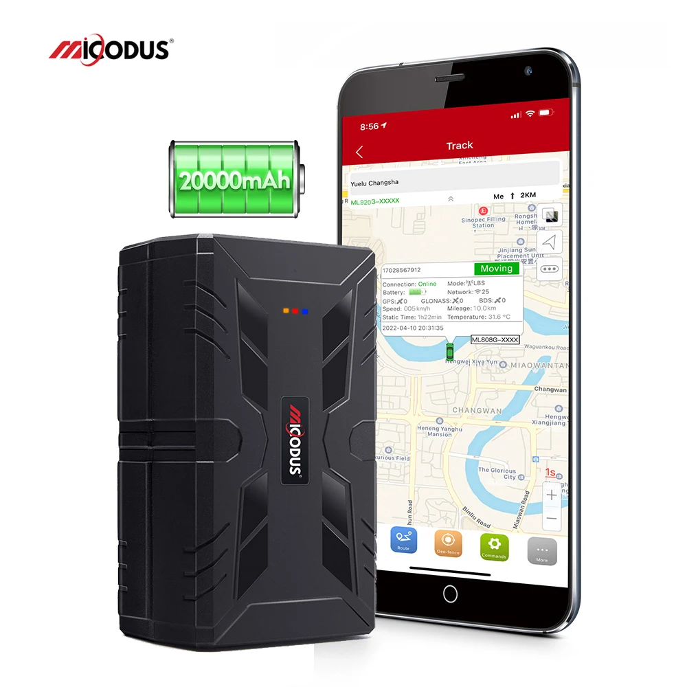 Free APP ML920G Micodus 20000mAh Asset Shipment Real Time Location Gps Tracking Device Car 4G Personal And Vehicle Gps Tracker