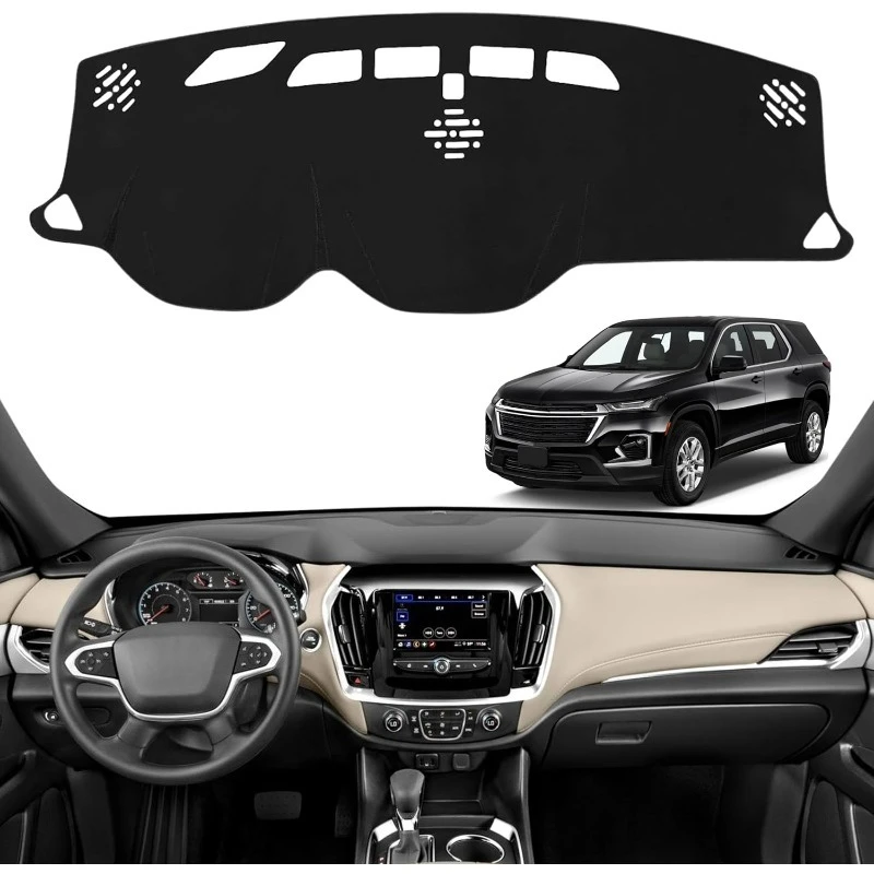 

For Chevy Chevrolet Traverse 2018-2023 (Without HUD) Car Dashboard Cover Mat Avoid Light Pad Anti-UV Case Carpet