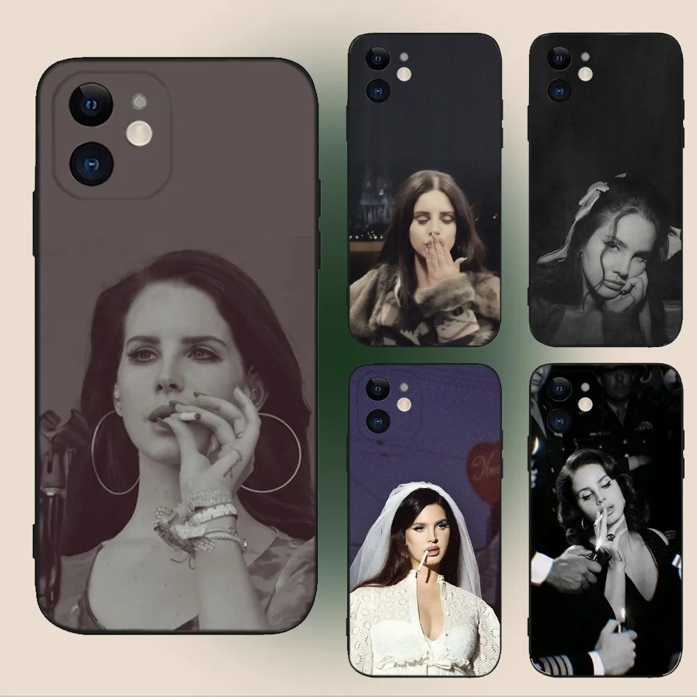 L-Lana Del Rey Lust For Life Phone Case For iPhone 15,14,13,12,11,Plus,Pro Max,XS,X,XR,SE,Mini,8,7 Soft Silicone Black Cover