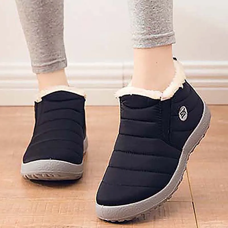 Stivali da donna da neve scarpe Unisex alla moda Slip On Platform Shoes For Women stivaletti scarpe invernali in peluche impermeabili Botas Mujer