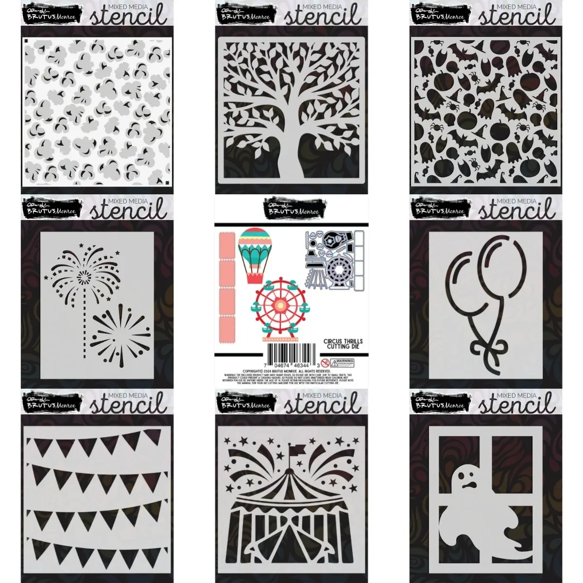 Balloon Bunting Tree 2024 New September Metal Cutting Dies Scrapbook Diary Decoration Embossing Template Diy Greeting Card