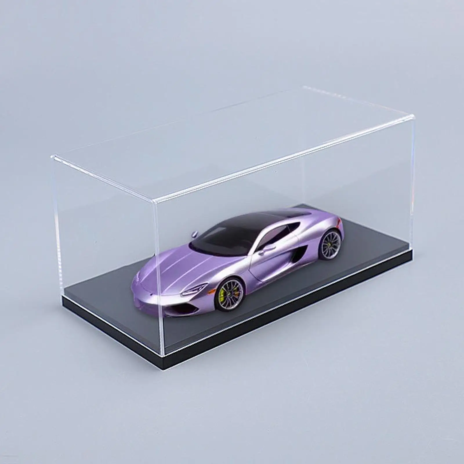 

Model Car Display Case Showcase 1/32 Scale Versatile Dustproof Storage Box Transparent for Figures Vehicles Arts Memorabilia