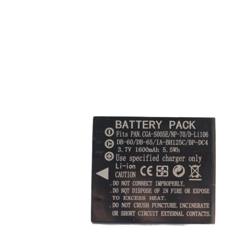 لباناسونيك DMC LX1 LX2 LX3 FX3 FX8 CGA-S005E NP-70 D-Li106 DB-60 DB-65 BP-DC4 BH125C بطارية الكاميرا الرقمية 2 قطعة