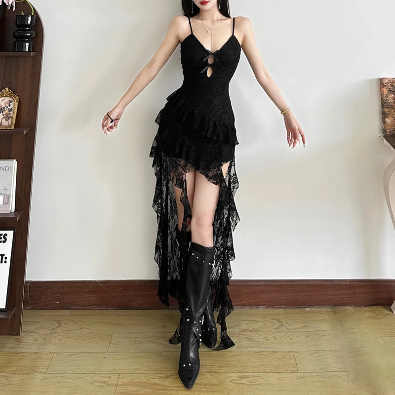 Wiosenna nowa damska sukienka w jednolitym kolorze, slim fit, z wysokim stanem, modna sukienka bez rękawów z dekoltem w kształcie litery V