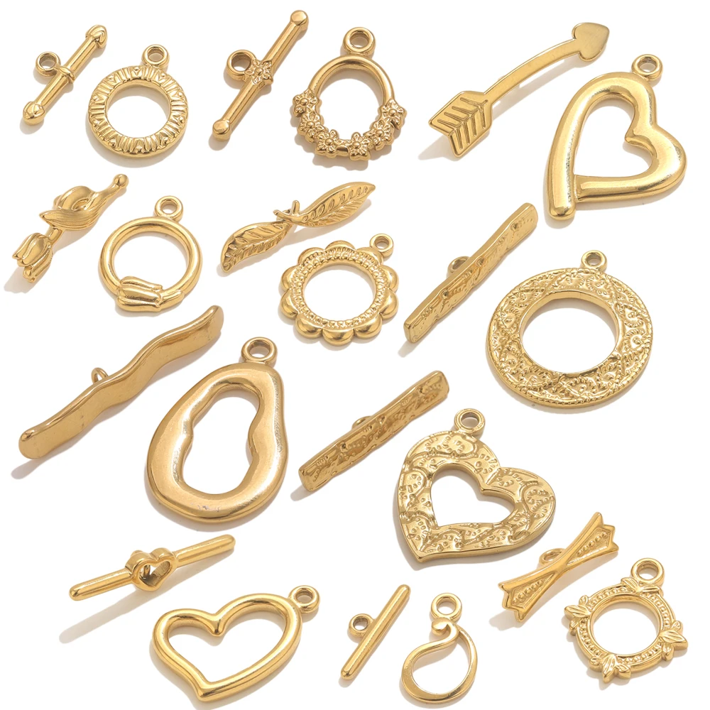 

5sets Stainless Steel OT Clasp Toggle Clasps for Jewelry Making Necklaces Connectors Bracelets Clasps Jewelry Making Accessories