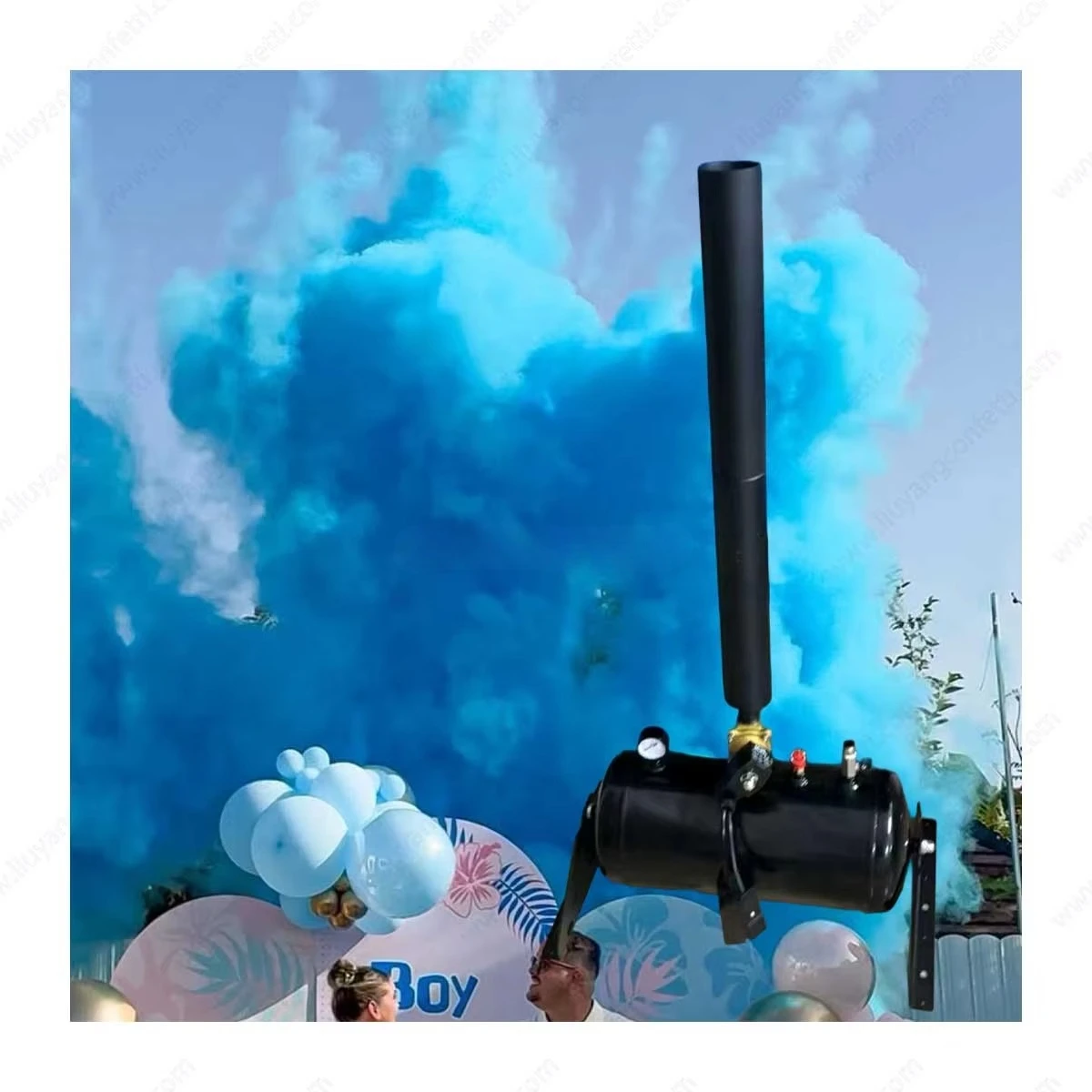 Powerful Electric Remote Control Confetti Sprayer Baby Shower, Wedding Party, Gender Reveal Party Machine and Powder