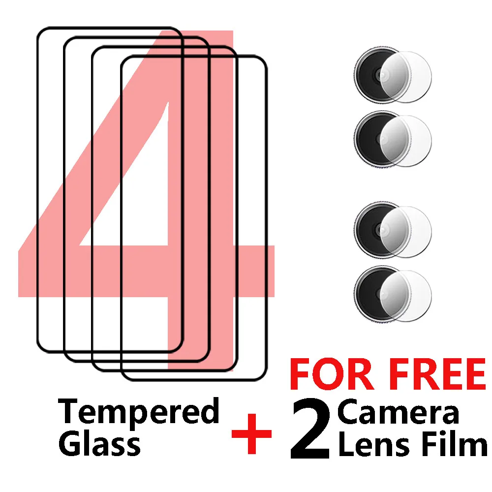 Film For Motorola MOTO G45 Tempered Glass Anti-Scratch Screen Protector For MOTO G45 Free Soft Fiber Lens film