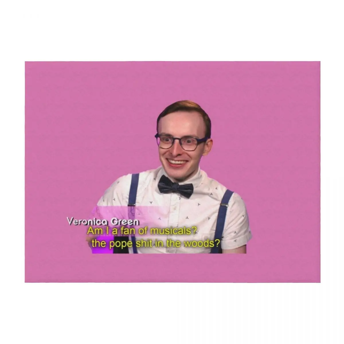 

Veronica Green RuPauls Drag Race UK season two Throw Blanket Personalized Gift Luxury St Hair Designers Blankets