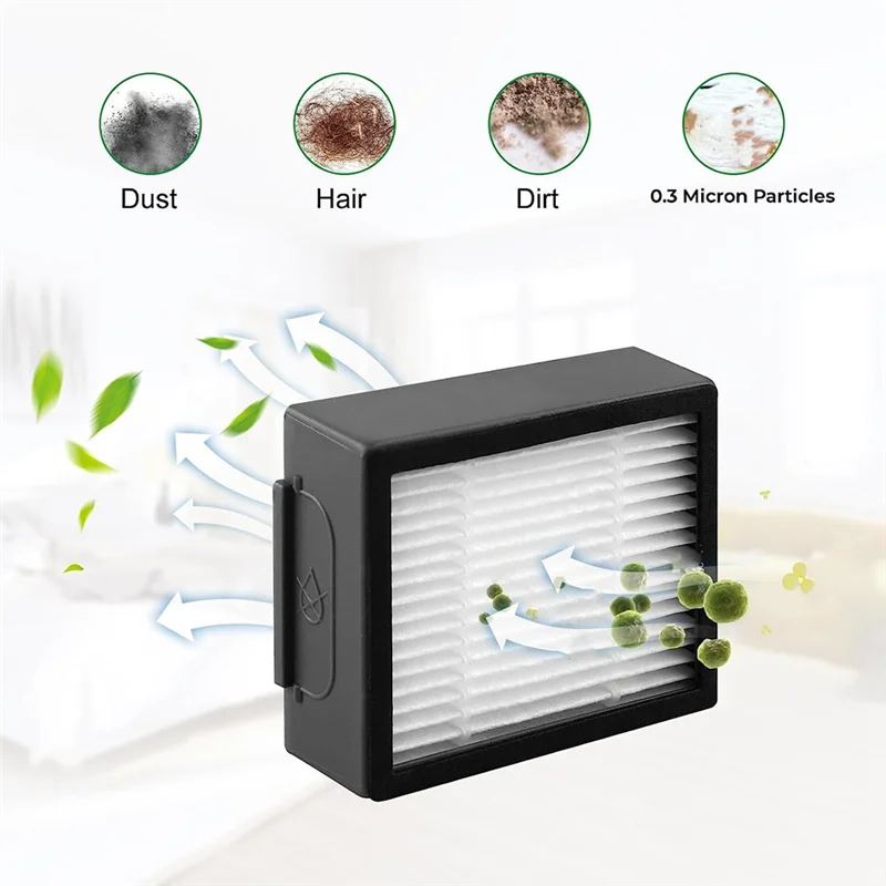 

2025 Trend24pcs For Irobot Roomba Combo J7+ Vacuum Cleaner Rubber Brushes Filters Side Brush Mop Cloth Dust Ba Spare Parts