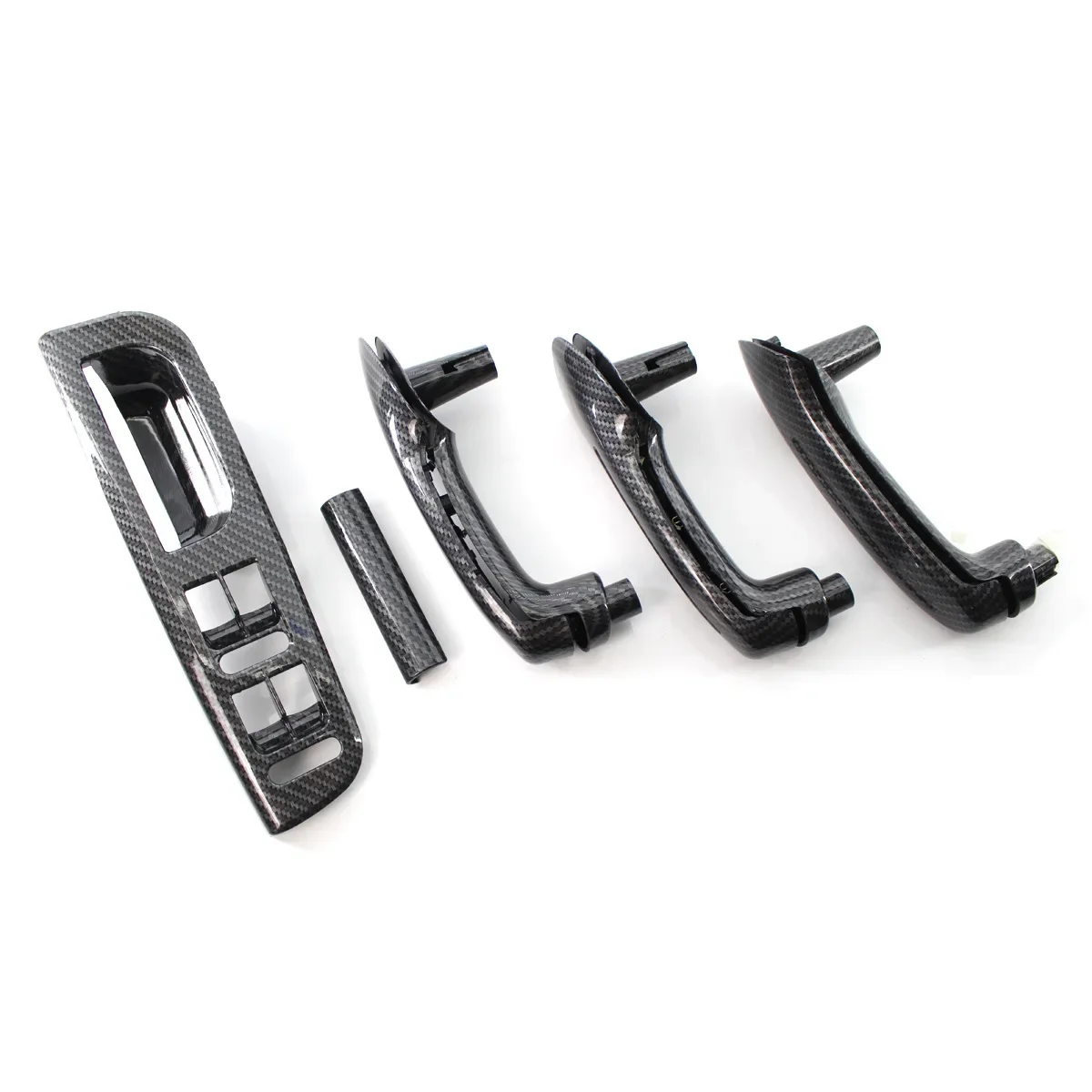 Front Rear Left Right Door Black Pull Grab Handle VW Bora Golf 4 MK4 for Jetta 1999-2004 Carbon Fiber Style 3B1867171E