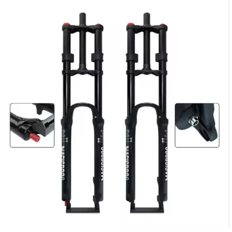 Best Double Shoulder Bike Fork Quick Release 26/27. 5/29 Inch Mountain Bike Downhill Front Fork MTB Suspension Air Fork