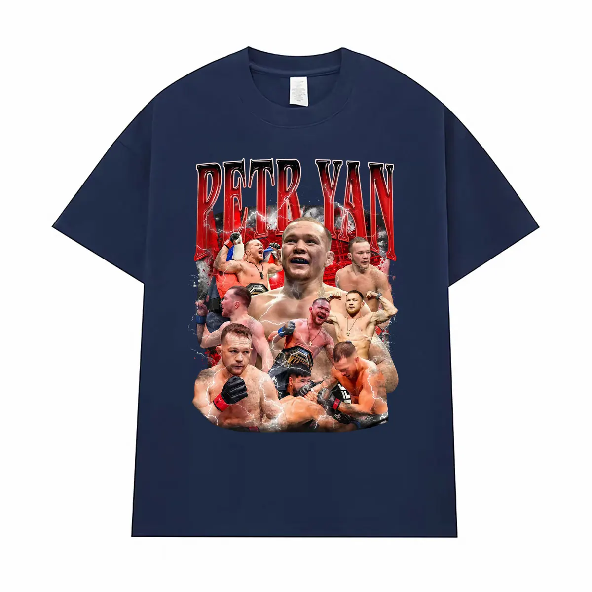 Petr Yan Fight Vintage Graphic T-shirts for Men Women Harajuku Gothic Streetwear T Shirt Casual 100% Cotton Short Sleeve T-shirt