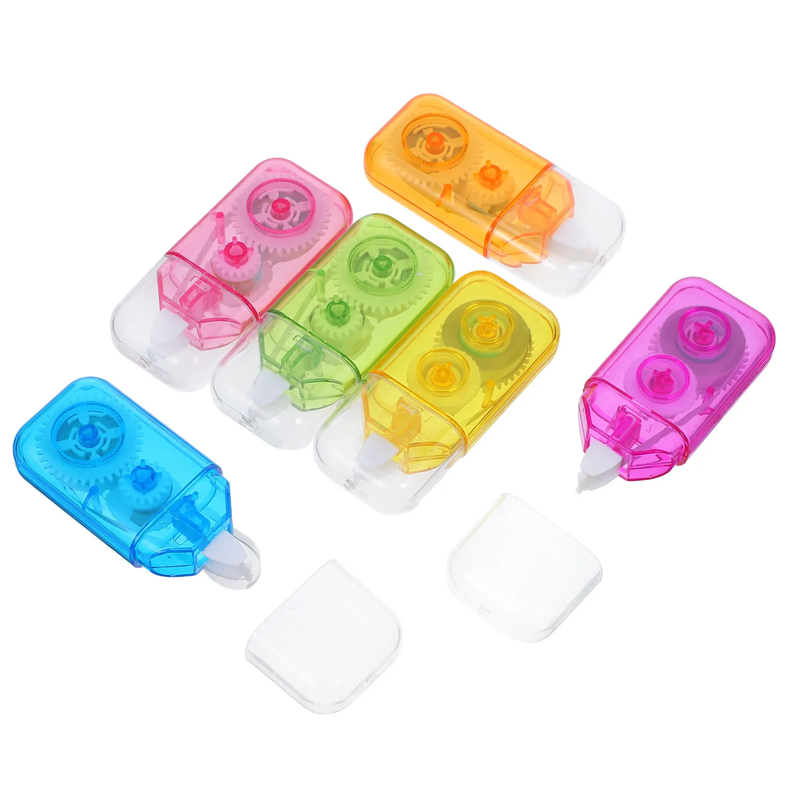 6Pcs Portable Correction Tape for Students Quick Mistake Coverage Rewritable Surface Smooth Application Student Supplies