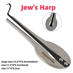 Portable Harmonica Jaw Harp Jews Harp Ethnic Mouth Russian Musical Harmonica Beginner Gift Chrome Ethnic Harmonica