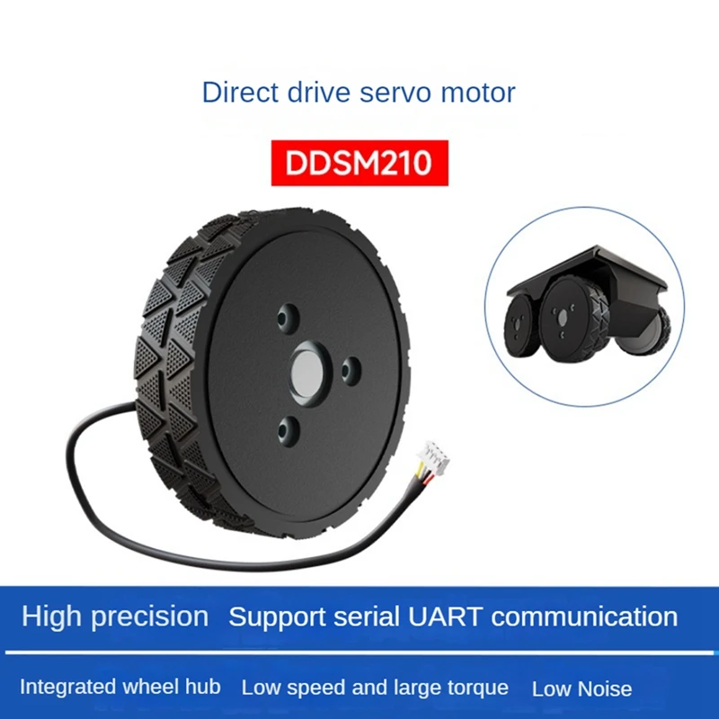 DDSM210 Direct Drive Servo Motor Low Speed And High Torque Low Noise All-In One Design Hub Motor For RC Car Robot DIY