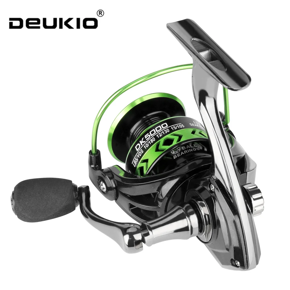 

2024 New All-Metal Black Green Fishing Reel Freshwater Seawater Dual Use Max Drag 12Kg Spinning Reel Durable Fishing Equipment