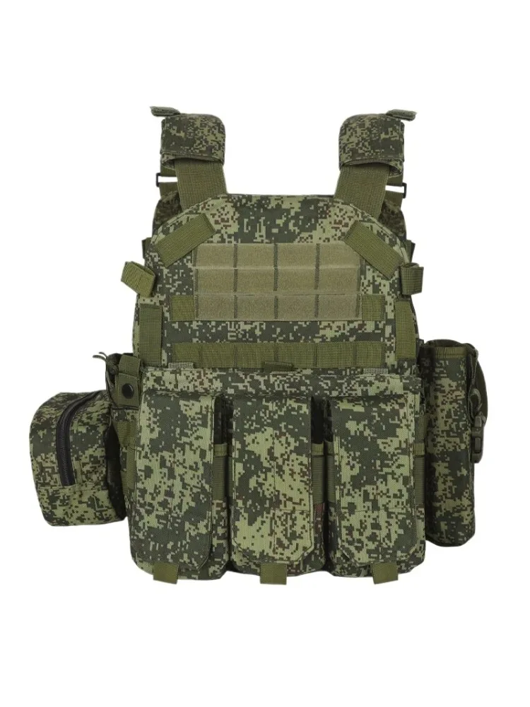 AliExpress NONE 6094 Camouflage Plate Carrier Vest Multi-Functional Tactical Hunting Vest Adjustable Men Combat Equipment for Outdoor Cycling